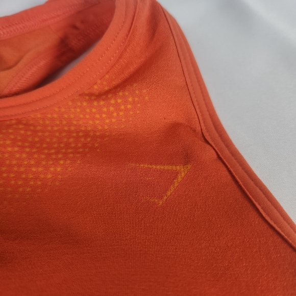 Gymshark Apparel Size XS Orange Crush Top with Jet Black Leggings - Picture 7 of 8